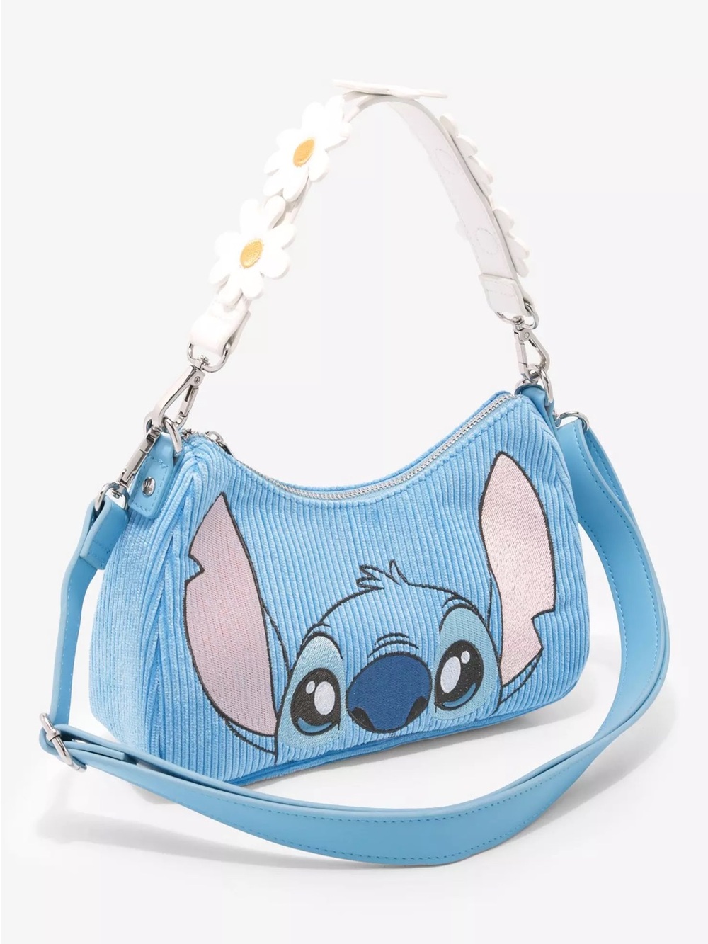 Loungefly Disney Lilo & Stitch Corduroy Daisy Crossbody Bag
